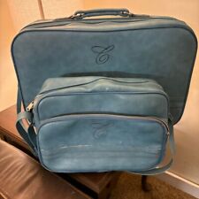 Vintage blue luggage for sale  Mumford