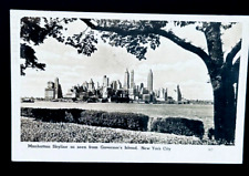 Usado, Cartão postal fotográfico 1941 RPPC - Skyline de Manhattan da Ilha do Governador NY r17 comprar usado  Enviando para Brazil