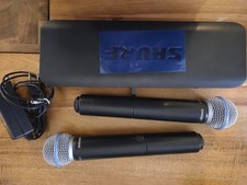 2 microfones sem fio Shure blx288/b58 dual beta 58a M17 (610-668 MHz) genuínos comprar usado  Enviando para Brazil