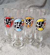 Retro milkshake glasses for sale  RUSHDEN