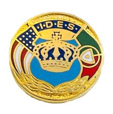 Broche de lapela I.D.E.S Sociedade Portuguesa Americana do Divino Espírito Santo comprar usado  Enviando para Brazil