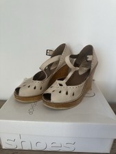 Beige topshop leather for sale  DAVENTRY