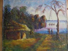 Ancien peinture couteau d'occasion  Quillan