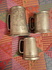 Vintage pewter tankards for sale  EXMOUTH