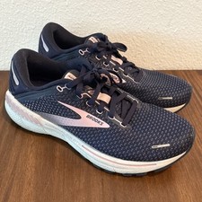 Usado, Brooks Adrenaline GTS 22 Feminino Tamanho 10 Médio (B) em Azul Marinho e Rosa Limonada comprar usado  Enviando para Brazil