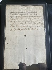 Antico documento contabile usato  Crotone