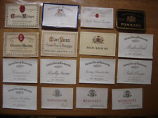 Lot burgundy labels for sale  Shipping to Ireland