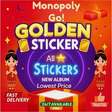 Usado, (Todos os adesivos disponíveis) 🔥 Adesivos Monopoly Go 1-6 Stars⭐SUPER RÁPIDO⚡ 24/7 comprar usado  Enviando para Brazil