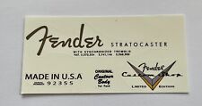 Fender stratocaster custom for sale  CAMBRIDGE