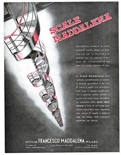 Pubbl.1940 officine maddalena usato  Biella