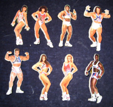 GLADIATORS série de televisão década de 1990 8 broches de TV licenciados London Weekend BADGES, usado comprar usado  Enviando para Brazil