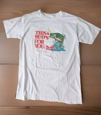 Camiseta vintage Budweiser boca grande baixo tamanho G This Bud's For You ponto único  comprar usado  Enviando para Brazil