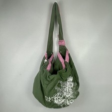 Bolsa carteiro vintage Victoria's Secret rosa tamanho grande tiracolo verde Y2K Prep comprar usado  Enviando para Brazil