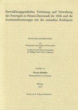 Postregal hessen darmstadt gebraucht kaufen  Schwalmtal