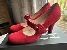 Hobbs red suede for sale  HEREFORD