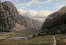 Valley visp watercolour for sale  UK