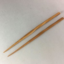 Pauzinhos de bambu japoneses 1 par vintage Hashi utensílios de mesa reutilizáveis torção marrom J837, usado comprar usado  Enviando para Brazil