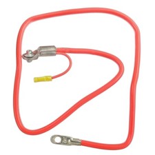 Usado, Cabo de bateria positivo vermelho 55" calibre 6 - poste lateral com chumbo - Fabricado nos EUA comprar usado  Enviando para Brazil