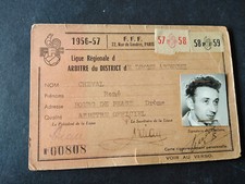 Ancienne carte arbitre d'occasion  France