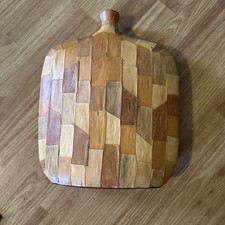 Patchwork de designs de mosaico feitos de material natural. Vaso de fibra de casca ou tecido, usado comprar usado  Enviando para Brazil