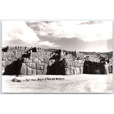 Usado, Cartão postal Fortaleza de Sacsayhuamán Cuzco Peru lugar famoso RPPC foto real comprar usado  Enviando para Brazil