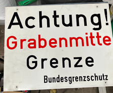 Grenzschild grabenmitte grenze gebraucht kaufen  Brome