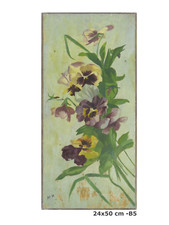 Quadro antico fiori usato  Torino