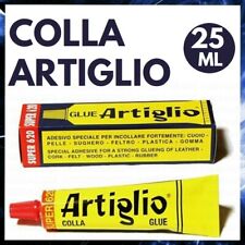 COLLA ARTIGLIO 25ml TRASPARENTE UNIVERSALE PER PELLE CUOIO GOMMA SCARPE PLASTICA comprar usado  Enviando para Brazil