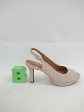 nude peep toe heels for sale  RUGBY