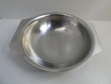 PRATO TIGELA VINTAGE ANTIGO DE AÇO INOXIDÁVEL, usado comprar usado  Enviando para Brazil