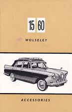Wolseley accessories brochure for sale  BAGSHOT