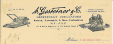 Lettera int. gestetner usato  Mantova