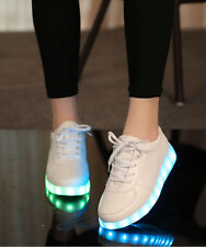 Moda Luces LED Con cordones Luminosos Ropa Deportiva Tenis Luminosos Informales Zapatos EE. UU., usado segunda mano  Embacar hacia Argentina