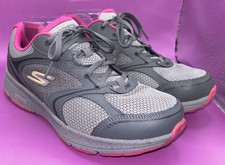 Tênis de corrida Skechers Go Run feminino tamanho 10 refrigerado a ar tapete de ioga cinza rosa (0293) comprar usado  Enviando para Brazil