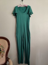 Macacão Shop126 Feminino Verde Teal Casual Lounge Wear Bolsos Tamanho M Flutter Sle comprar usado  Enviando para Brazil