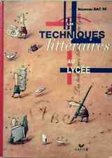 Techniques littéraires lycee d'occasion  Hennebont