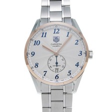 Relógios masculinos TAG HEUER Carrera Heritage calibre 6 WAS2155.BA0732 prata mech... comprar usado  Enviando para Brazil