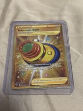 Usado, Mira telescópica 203/185 voltagem vívida ouro holográfico secreto raro cartão Pokemon TCG QUASE PERFEITO comprar usado  Enviando para Brazil