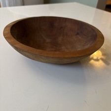 Tigela de madeira dura Clarendon cereja | 9" tigela de madeira natural feita à mão Vermont comprar usado  Enviando para Brazil