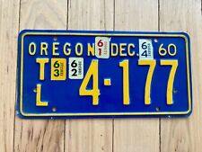 Placa de licença 1960 Oregon Trailer com guias 1961, 1962, 1963 e 1964 comprar usado  Enviando para Brazil