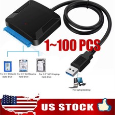 LOTE de adaptador de energia USB 3.0 para SATA leitor de disco rígido externo 2.5" 3.5" HDD SSD comprar usado  Enviando para Brazil