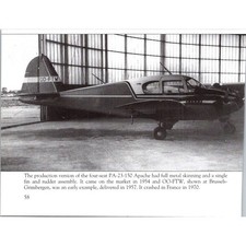 Placa de livro de aeronaves Four-Seat PA-23-150 produção Apache Piper impressão SJ9, usado comprar usado  Enviando para Brazil