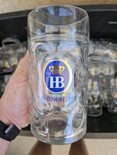 Usado, Autêntico "Hofbrauhaus Munchen" Copo com Covinhas 1 Litro Cerveja Stein. comprar usado  Enviando para Brazil