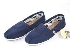 SAPATO CASUAL FEMININO TOMS CLASSIC LONA FLATS AZUL MARINHO-001001BO7 comprar usado  Enviando para Brazil