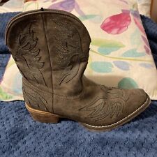 Cowboy boots brown for sale  MARCH