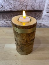 Teelichthalter birkenholz inte gebraucht kaufen  Falkensee