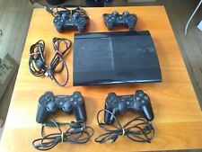 LOT CONSOLE PS3 ULTRA SLIM 500 GO + 4 MANETTES (3 DS3 + 1 SIX) + TOUS LES CABLES comprar usado  Enviando para Brazil