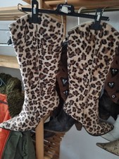 Leoparden stiefel plüsch gebraucht kaufen Leoparden stiefel plüsch gebraucht kaufen  Dalheim, Mommenheim, Undenheim
