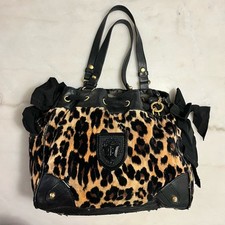 Bolsa tote vintage Juicy Couture Daydreamer leopardo chita arco duplo Y2k comprar usado  Enviando para Brazil