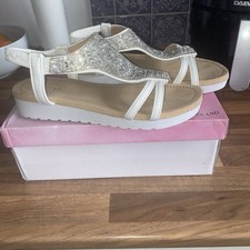 Ladies sparkly sandals for sale  ROMFORD